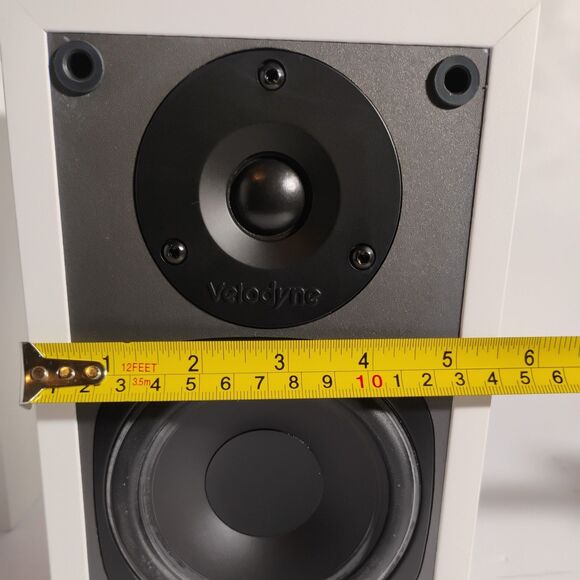 Pair Rare White Velodyne CHT-14WV Bookshelf Satellite Speakers 2002 - Picture 6 of 16